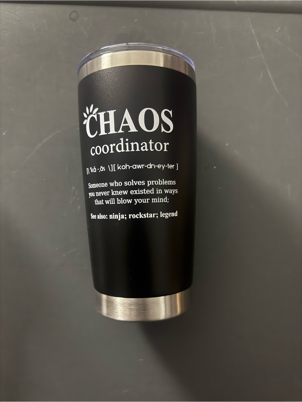 NEW Chaos Coordinator Tumbler Cup